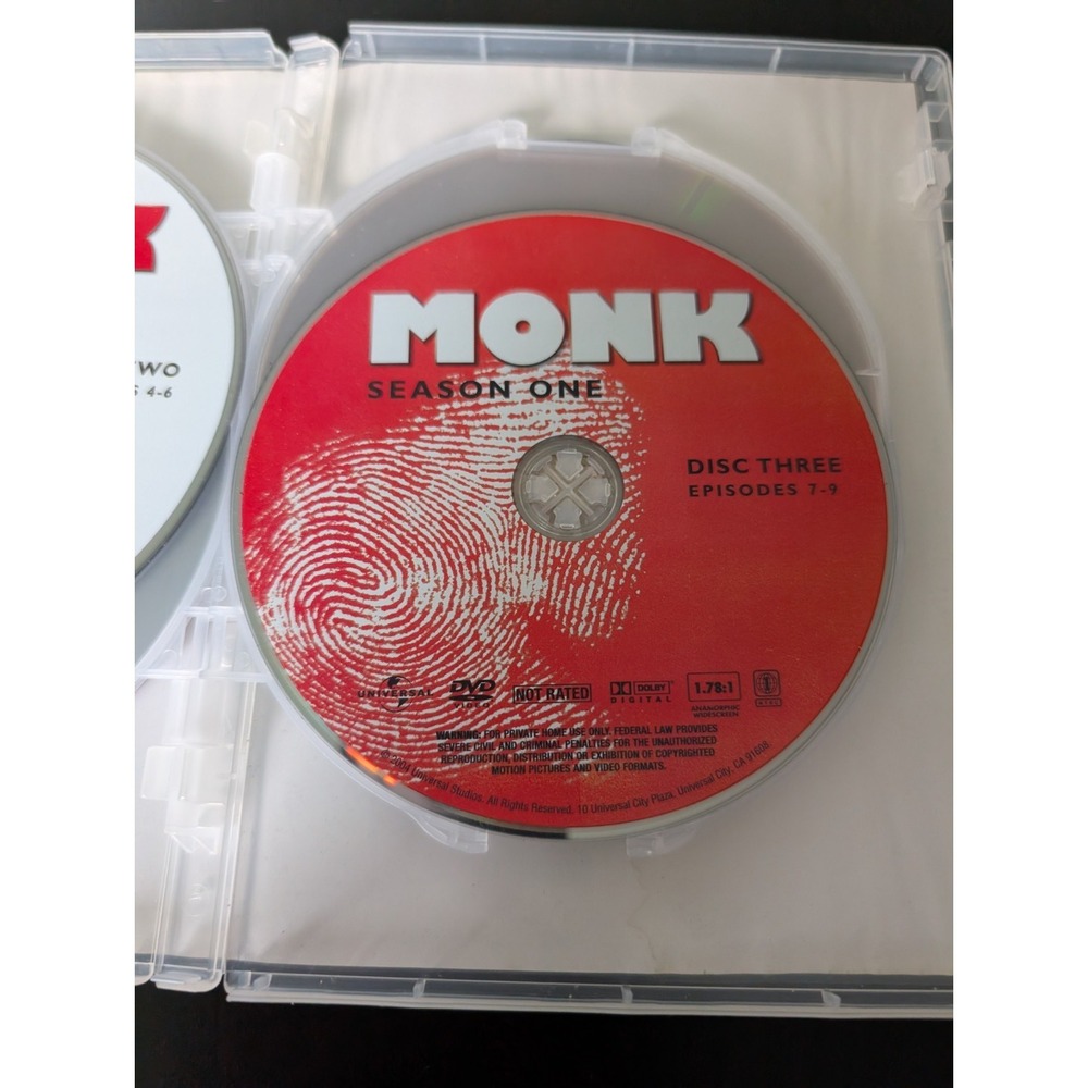 Monk: Season 1 - DVD - GOOD - Picture 8 of 11
